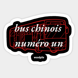 Number One Chinese Bus #1 Sticker